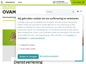 'ovam.be' screenshot