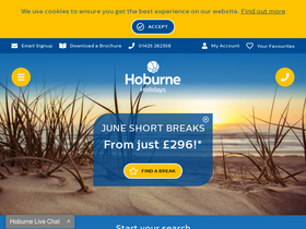 'hoburne.com' screenshot