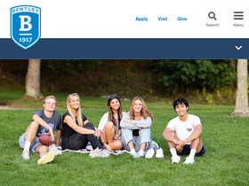 'bentley.edu' screenshot
