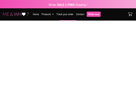 Me&Who homepage screenshot