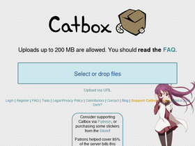 'catbox.moe' screenshot