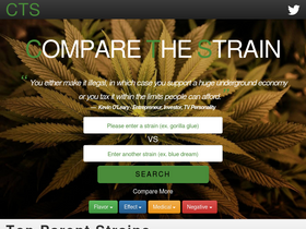 'comparethestrain.ca' screenshot