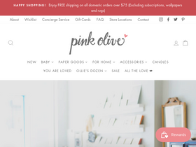 Pink Olive website screenshot