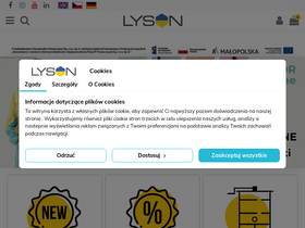 'lyson.com.pl' screenshot