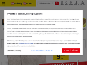 'merkurymarket.sk' screenshot