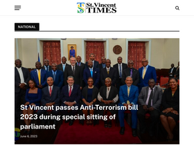'stvincenttimes.com' screenshot