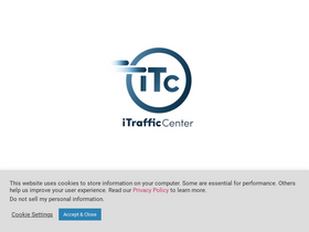 'itrafficcenter.com' screenshot