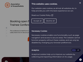 'anaesthetists.org' screenshot
