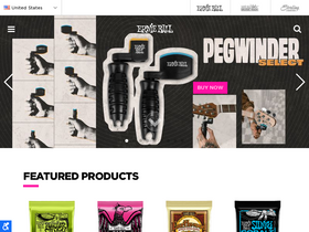 'buyonline.ernieball.com' screenshot