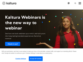 'kaltura.com' screenshot