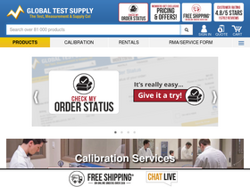 'globaltestsupply.com' screenshot