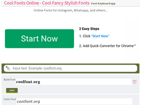 'coolfont.org' screenshot