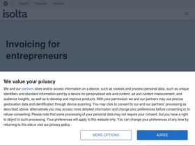 'isolta.com' screenshot