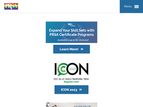 'prsa.org' screenshot
