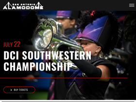 'alamodome.com' screenshot