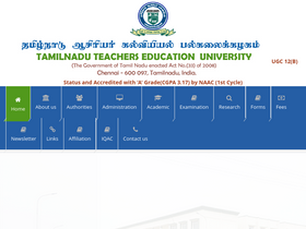 'tnteu.ac.in' screenshot