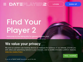 'dateplayertwo.com' screenshot