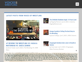 'voicesofwrestling.com' screenshot