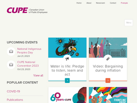 'cupe.ca' screenshot