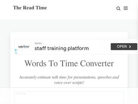 'thereadtime.com' screenshot