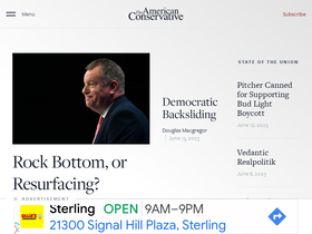 'theamericanconservative.com' screenshot