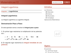 'matematicas10.net' screenshot