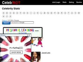 'celebriot.com' screenshot