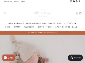 thelittleandbrave.com homepage screenshot