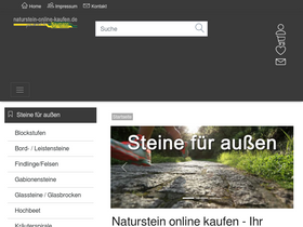 'naturstein-online-kaufen.de' screenshot