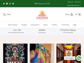 luckythanka.com homepage screenshot