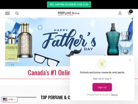 'perfumeonline.ca' screenshot