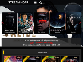 'streamingfr.co' screenshot
