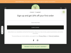grandeplants.com homepage screenshot