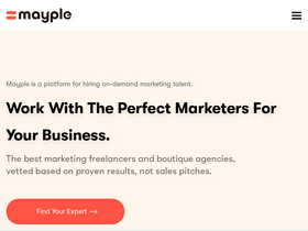 'mayple.com' screenshot