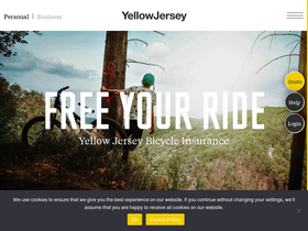 'yellowjersey.co.uk' screenshot