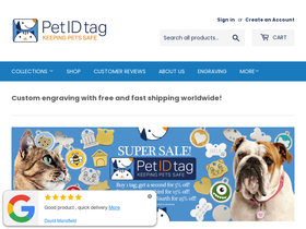 petidtag.com.au homepage screenshot