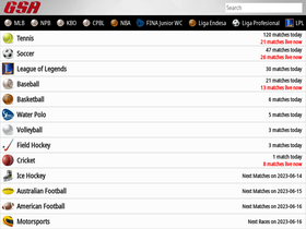 'globalsportsarchive.com' screenshot