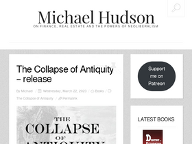 'michael-hudson.com' screenshot