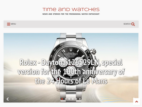 'timeandwatches.com' screenshot
