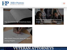 'hillandponton.com' screenshot
