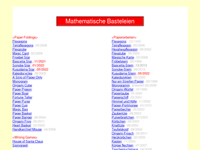 'mathematische-basteleien.de' screenshot