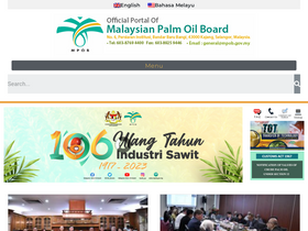 'mpob.gov.my' screenshot