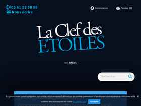 'laclefdesetoiles.com' screenshot