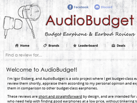 'audiobudget.com' screenshot
