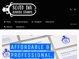 squidinkstamps.com.au homepage screenshot