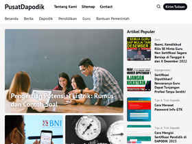 'pusatdapodik.com' screenshot