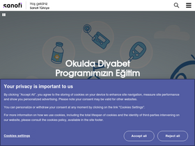 'sanofi.com.tr' screenshot