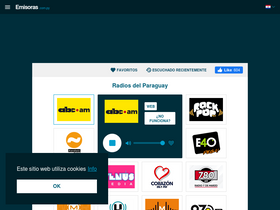 'emisoras.com.py' screenshot
