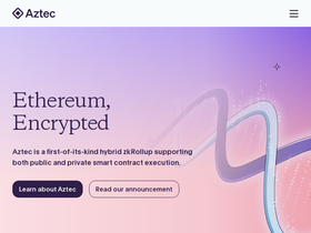 'aztec.network' screenshot