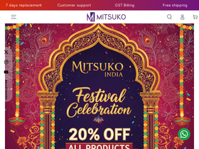 mitsukoindia.com homepage screenshot